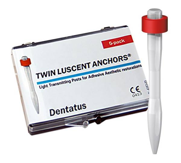 Twin Luscent Anchors, 5 St., M (rot)