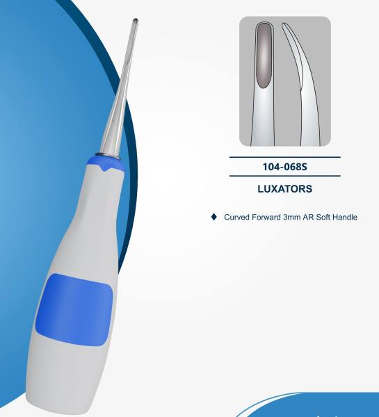 Luxator 3,0mm nach vorne gebogen mit Silikongriff