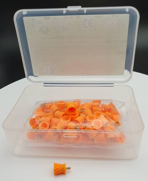 Prophylaxe-Polierer mit 8 Lamellen Turbo / Spirale – Soft