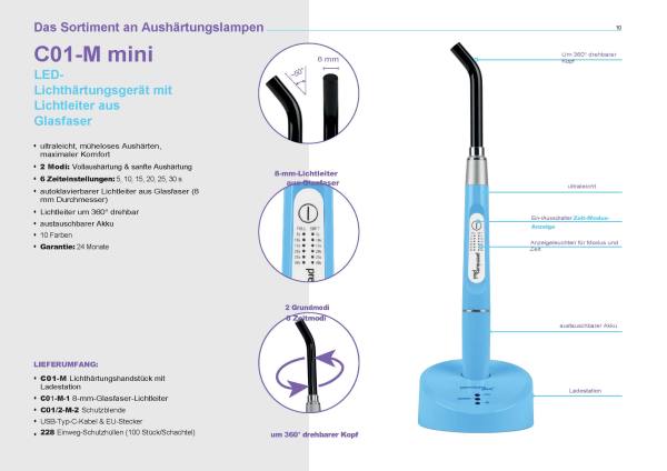 LED Lichhärtungslampe Mini 10 10 versch. Farben