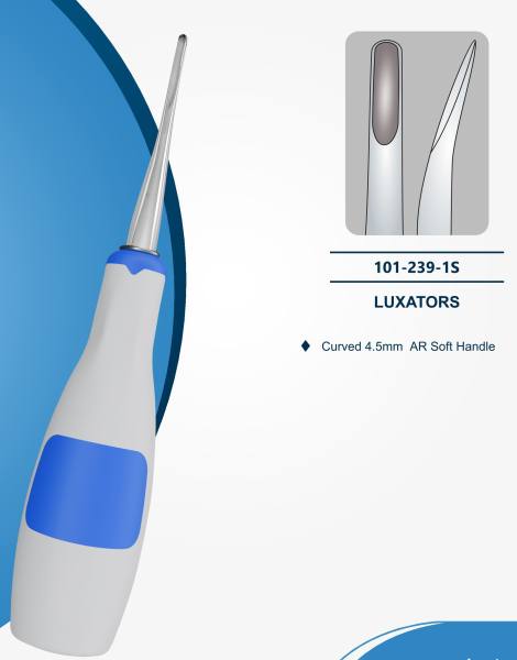Luxator 4,5mm gebogen mit Silikongriff