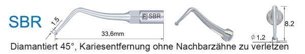 SBR Ultraschallspitze diamantiert zur Kariesentfernung distal