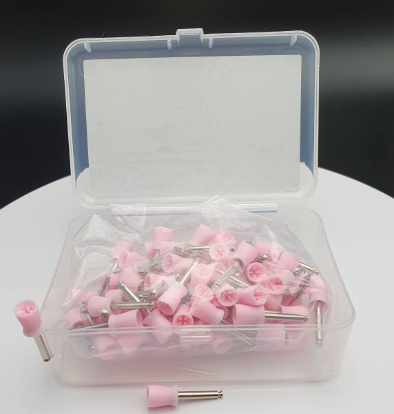 Prophylaxe-Polierer mit 4 Lamellen / Innen gerippt - Soft