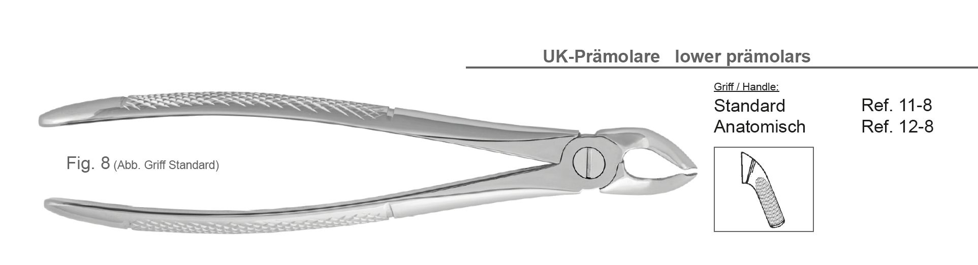 Zahnzange OK Pr molar Figur 8 M hrle DENTAL Shop Dentalinstrumente 