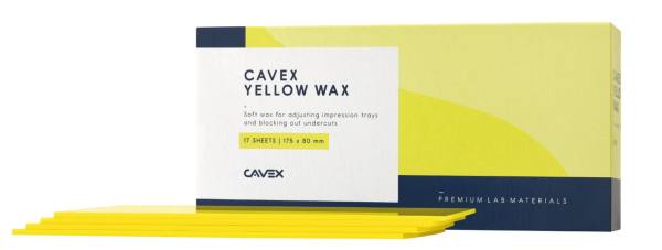 Cavex Yellow Wachs in Platten (17 Platten = 375 g)