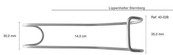 Lippenabhalter "STERNBERG" 30,0 und 35,0 mm