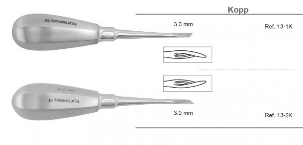 Wurzelheber Kopp links & rechts 3,0 mm