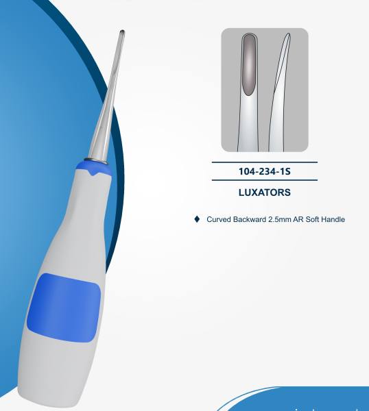 Luxator 2,5mm gebogen mit Silikongriff