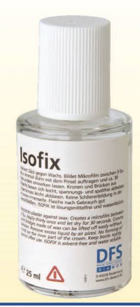 Isoliermittel ISOFIX - Flasche mit 25 ml und Nachfüllflasche mit 500 ml