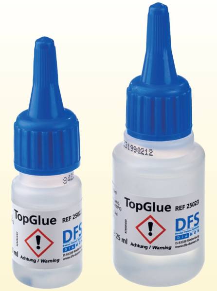 Sekundenkleber TopGlue - superschneller Cyankleber in 10 ml und 25 ml Flaschen