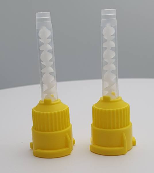 Mischkanüle 1:1 / 2:1 - Gelb / Weiss Ø 6,00 mm (50 Stück)