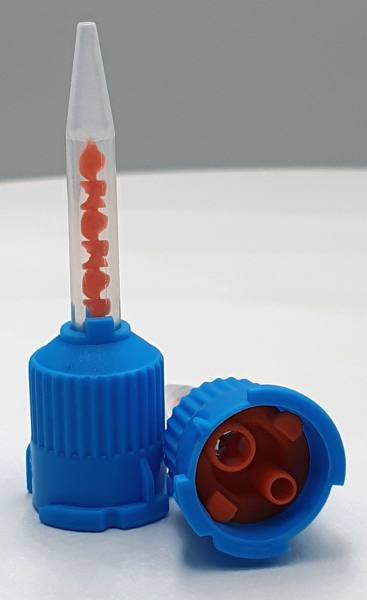 Mischkanüle 4:1 - Blau / Orange Ø 4,00 mm (50 Stück)