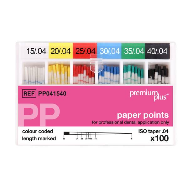 ISO Papierspitzen PP Points 4% mit Teifenmarkierung (100 Stück)