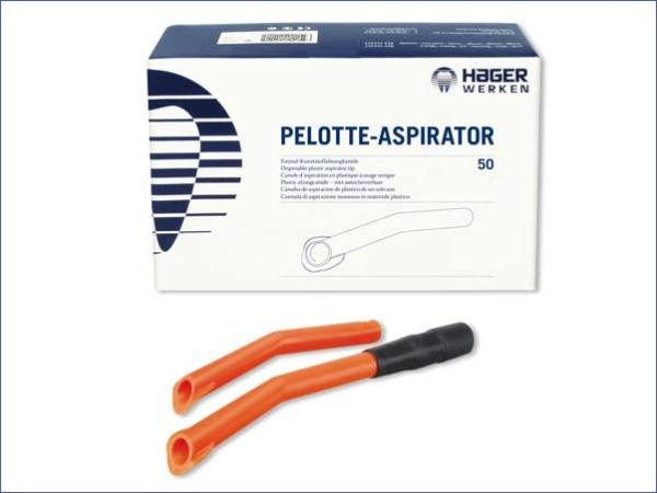 Pelotte-Aspirator - Einmal-Kunststoffabsaugkanüle - weiss oder orange