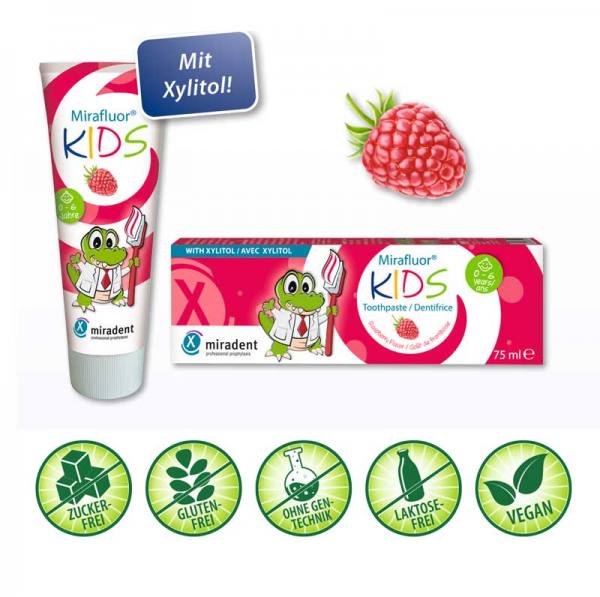 Mirafluor® Kids -Zahncreme für Kinder - 75 ml