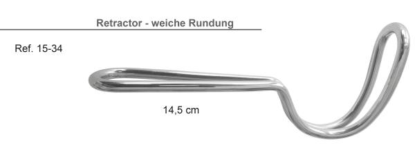 Retractor - weiche Rundung 14,5 cm
