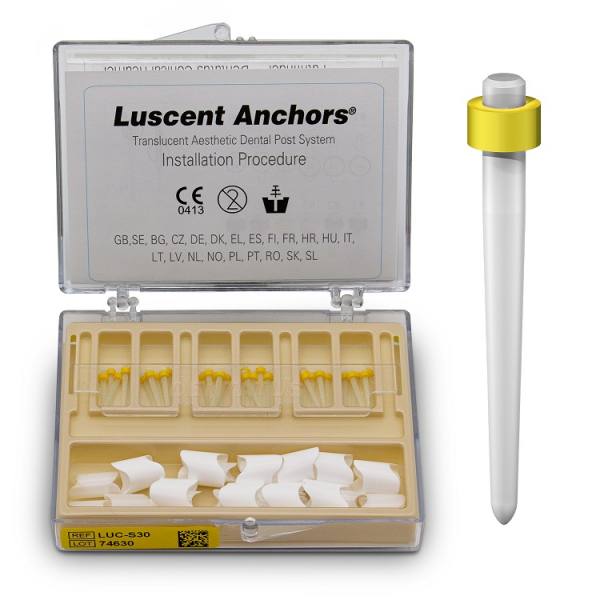 Luscent Anchors - Transluzente Glasfaserwurzelstifte (VPE 30 Stück)